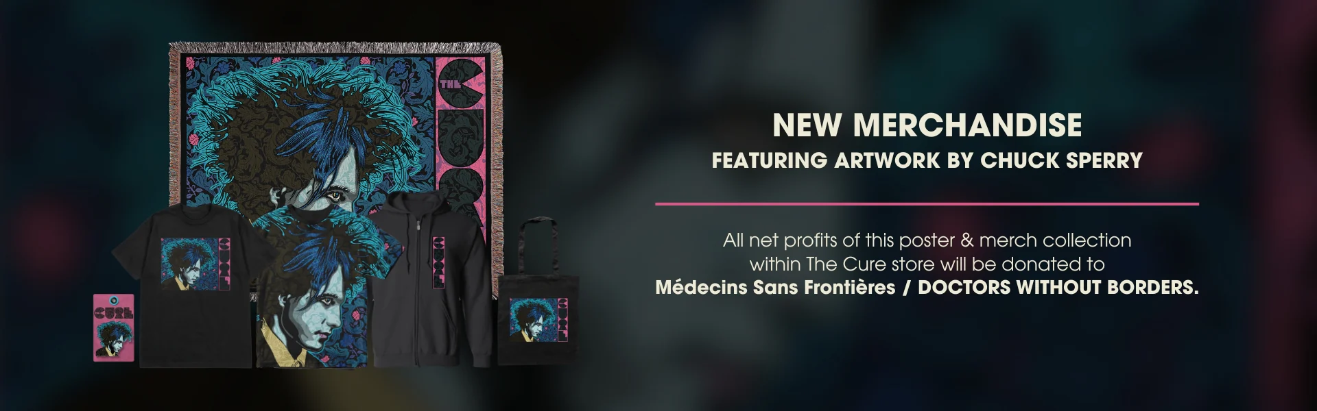 Official The Cure Exclusive Merchandise