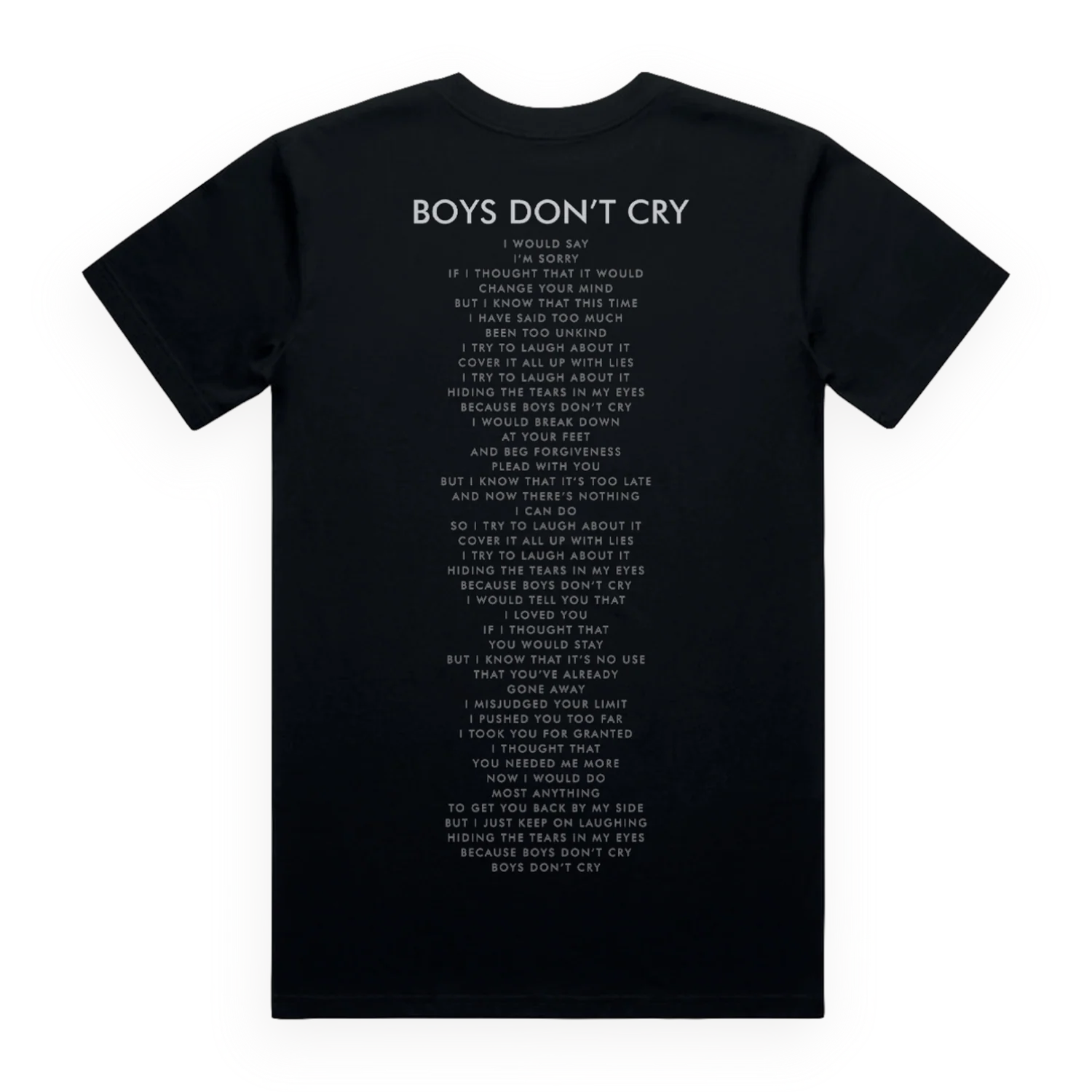 Boys Don't Cry Black V-Neck Tee - Image 2