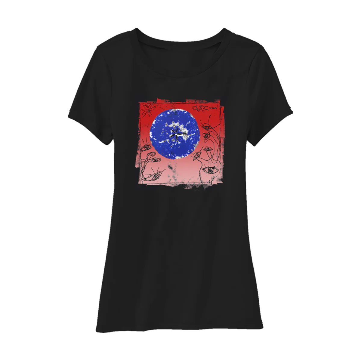 Wish 30th Album Ladies Black T-Shirt