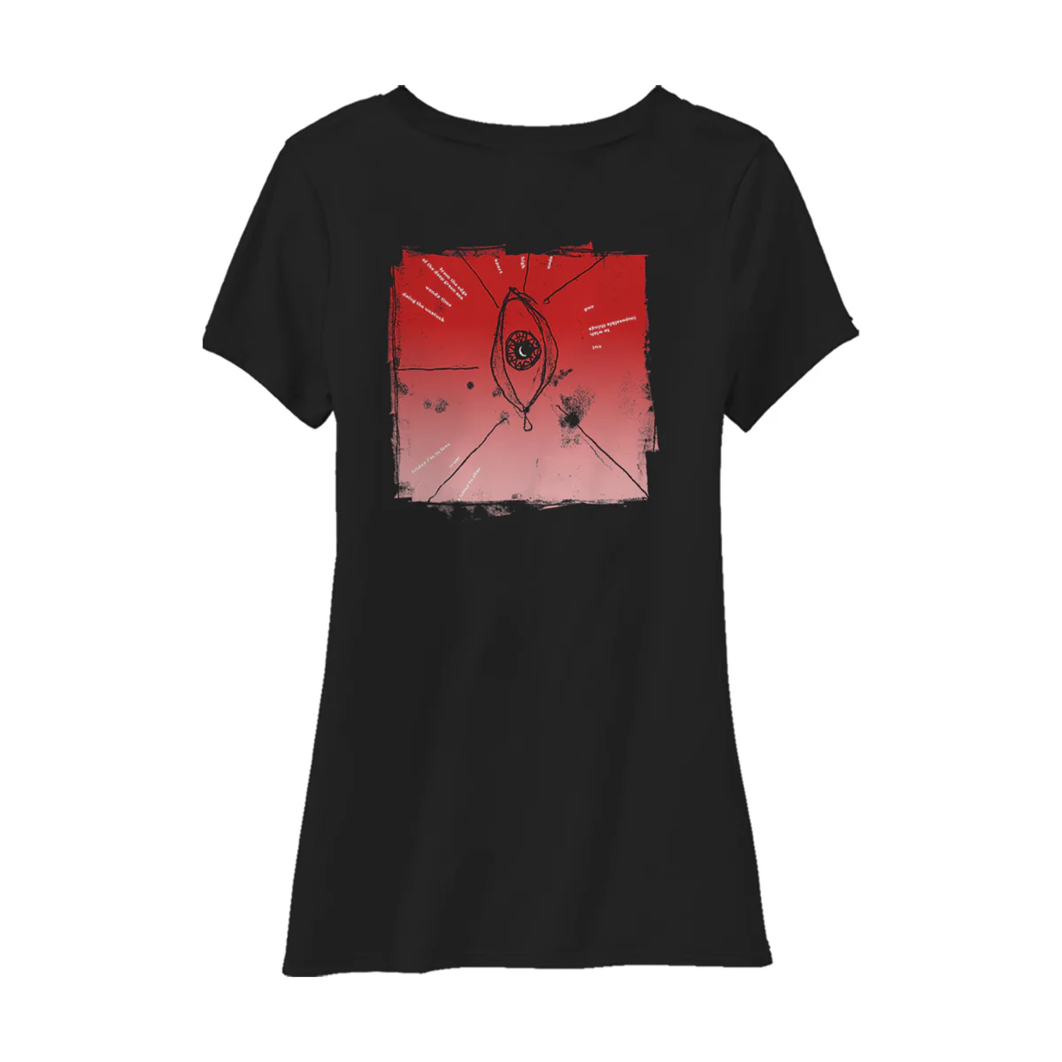 Wish 30th Album Ladies Black T-Shirt - Image 2